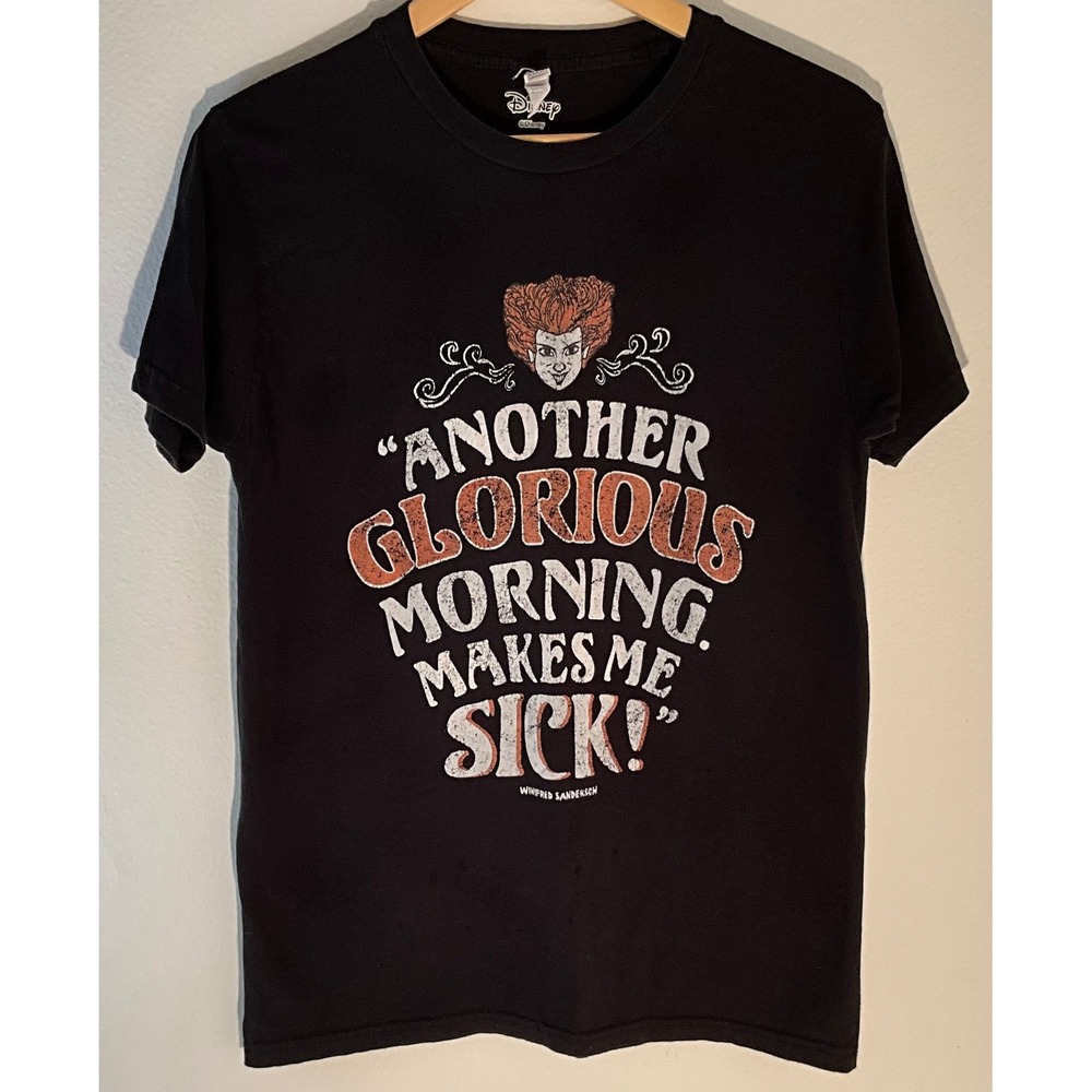 Disney Hocus Pocus Winifred Sanderson Graphic T Shirt Black Movie Tee